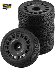 110 Rc Rally Car Tires On Road Tyres 12mm Hex Plastic Wheels Rims
