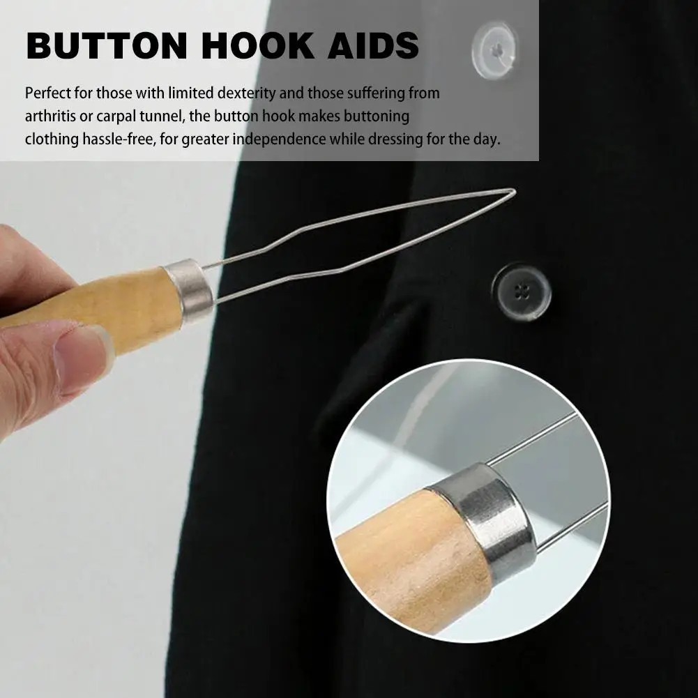 Button Hook, Dressing Aid Assist Tool with Zipper Pull Helper for ...