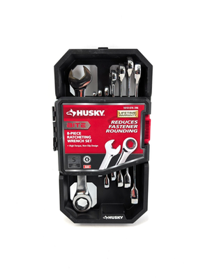 #ad Husky 1010076396 8 Pc Ratcheting Metric Combo Wrench High Torque $29.99