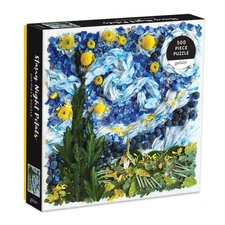 Starry Night Petals 500 Piece Puzzle Van Gogh Art Jigsaw Family Fun