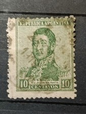 Vieux Timbre RARE Argentina 1935 Postage Stamp 10c. Good Price 