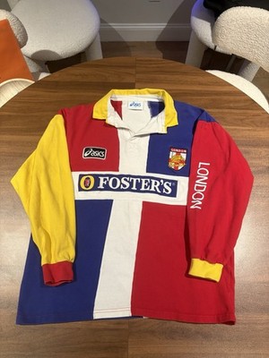 RARE Vintage London Broncos 1996-1997  Rugby Super League Jersey Size Large