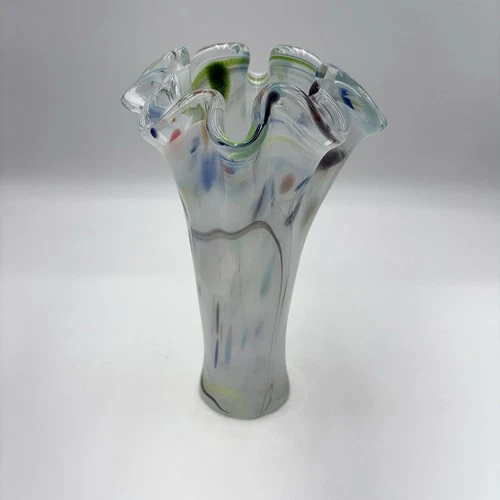 Large Inside Out Vase Murano Tammaro Home Since 1891 Multi Color Hand Brown