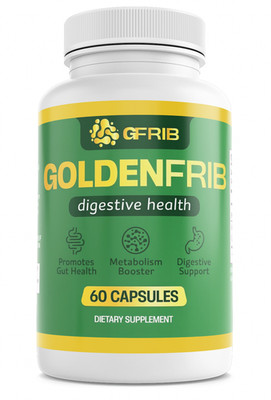GoldenFrib Digestive Health Support Dietary Supplement 60 Capsules