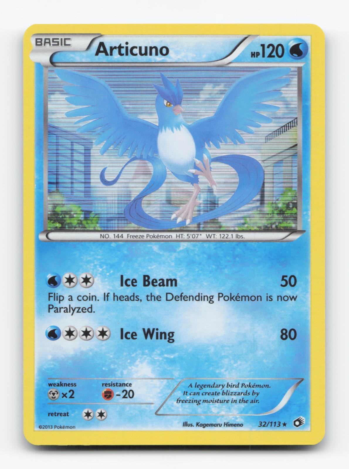 Pokemon TCG - Articuno 32/113 Lightly Played Holo Holo Rare Legendary Treasures