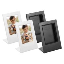 4 Pcs Mini Picture Frames 3.8 x 2.7 Inch Photo Frame, Black & White