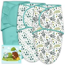 3-Pack Baby Swaddle Sleep Sacks - Newborn Swaddle Sack - Ergonomic Baby Swadd...