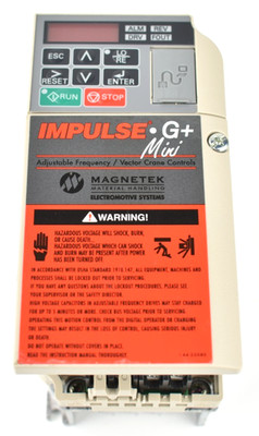 Yaskawa Magnetek CIMR-VU2A0004BAA Impulse G+ Mini VFD 2003-G+M 230V 3A Drive