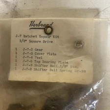 Vintage Herbrand Ratchet Repair Kit J-7 3/8” square drive 