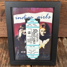 1991 Indigo Girls March 19 Municipal Auditorium Framed Full Ticket