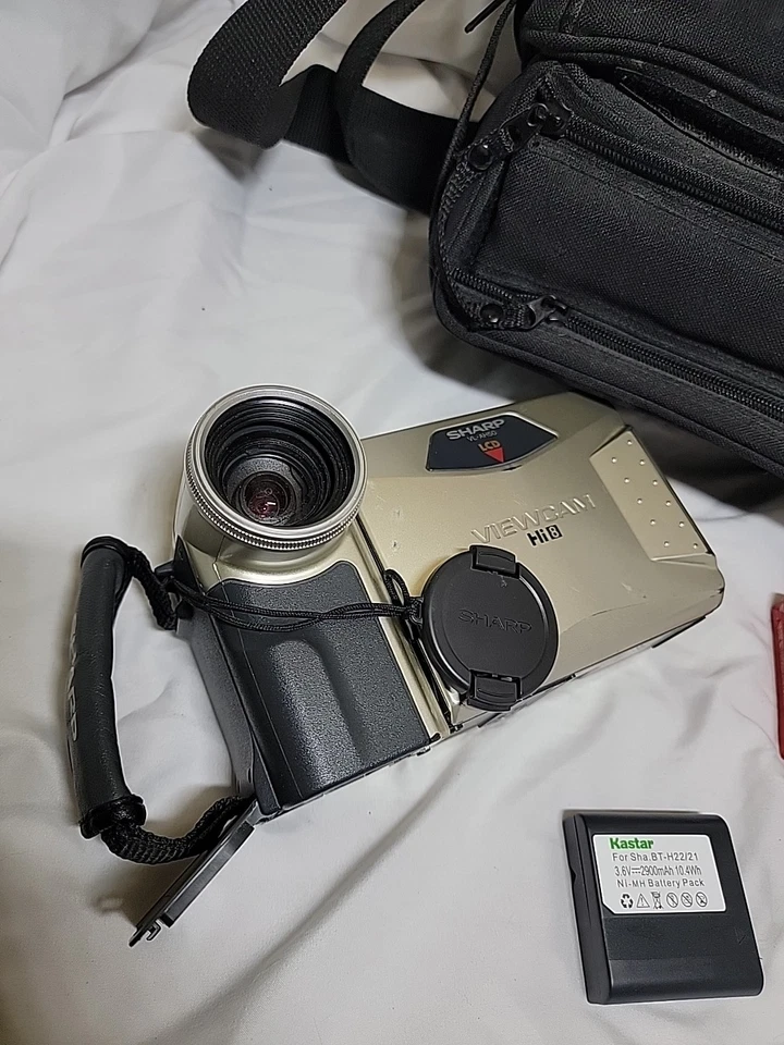 Sharp VL-AH50 VL-AH50U HI8 HI 8 8mm Video8 Camcorder Player New Battery & Case - Image 3 of 4