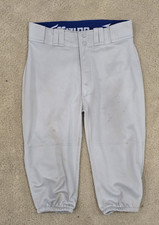 Mizuno Men's MVP Pro Baseball Pants Knickers Gray Size Large