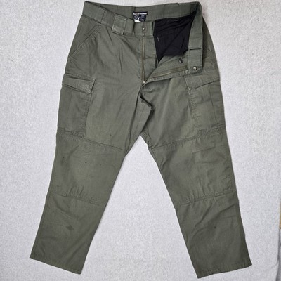5.11 Tactical Series Men Pants L Green Cargo TDU Ripstop Utility Combat Workwear