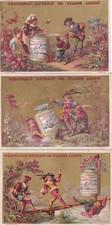 Liebig S96 6 cards Scenes in Old German Costumes pub. Antwerp  in French (1883)