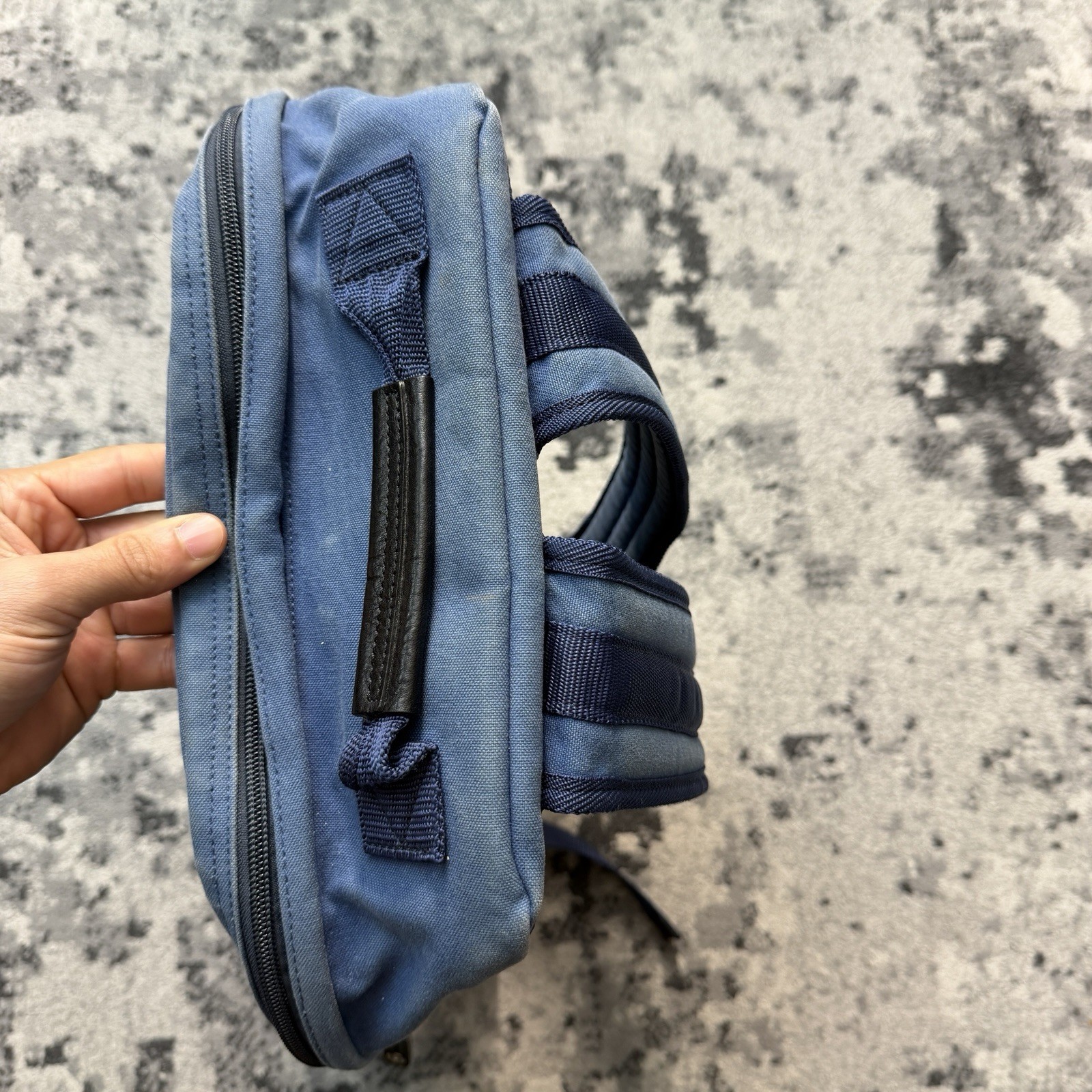 Master Piece MSPC Push Connection Backpack Cow Le… - image 5