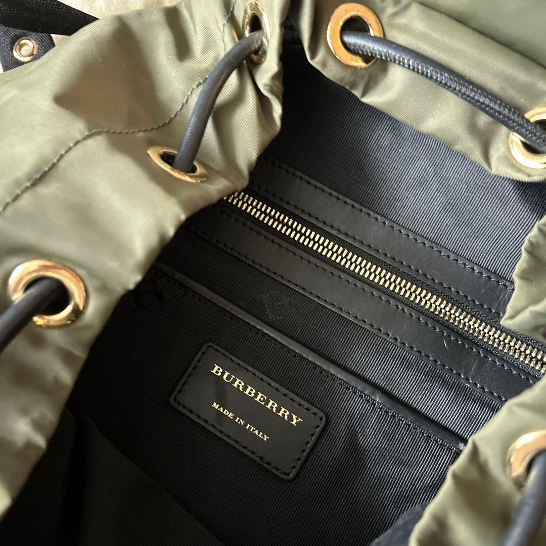 Burberry Large Backpack Technical Nylon Leather W… - image 3
