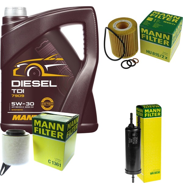 Inspektionspaket 5L Mannol TDI 5W-30 FüR BMW E87 116I 118I 120I E81 E90 318I-image