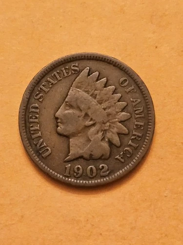 1902 UNITED STATES INDIAN HEAD CENT KM90a GOOD + DETAIL FREE SHIPPING