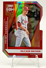 2021 Panini Elite Extra Edition #104 McCade Brown Prime Numbers C Die Cut /224