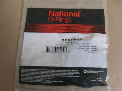 (Pack of 10) 226 PKG NATIONAL O RING 2'' ID, 2-1/4'' OD, 1/8'' THICK