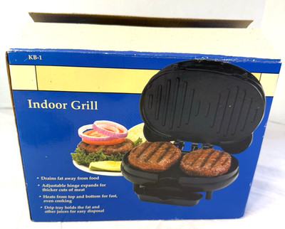 Unbranded Indoor Grill Model KB-1 Open Box with Original Packaging