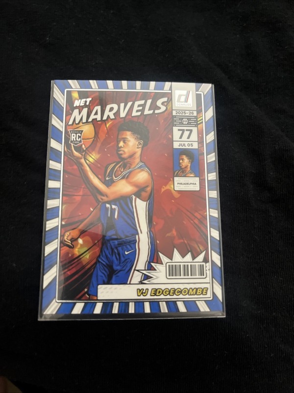 2025/26 Panini Donruss Basketball VJ Edgecombe Net Marvels RC #10