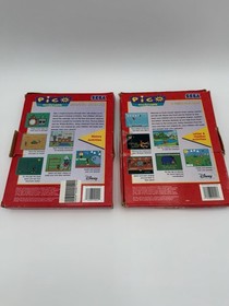 Set of 2 Sega Pico Game Cartridges 1994 Mickey and Pooh Disney  In Boxes