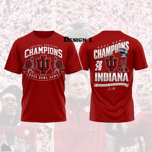 Indiana Hoosiers 2026 Rose Bowl Champions All Design For Fans S-5XL DS1