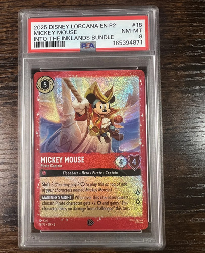 Mickey Mouse - Pirate Captain graded PSA 8 for sale on eBay