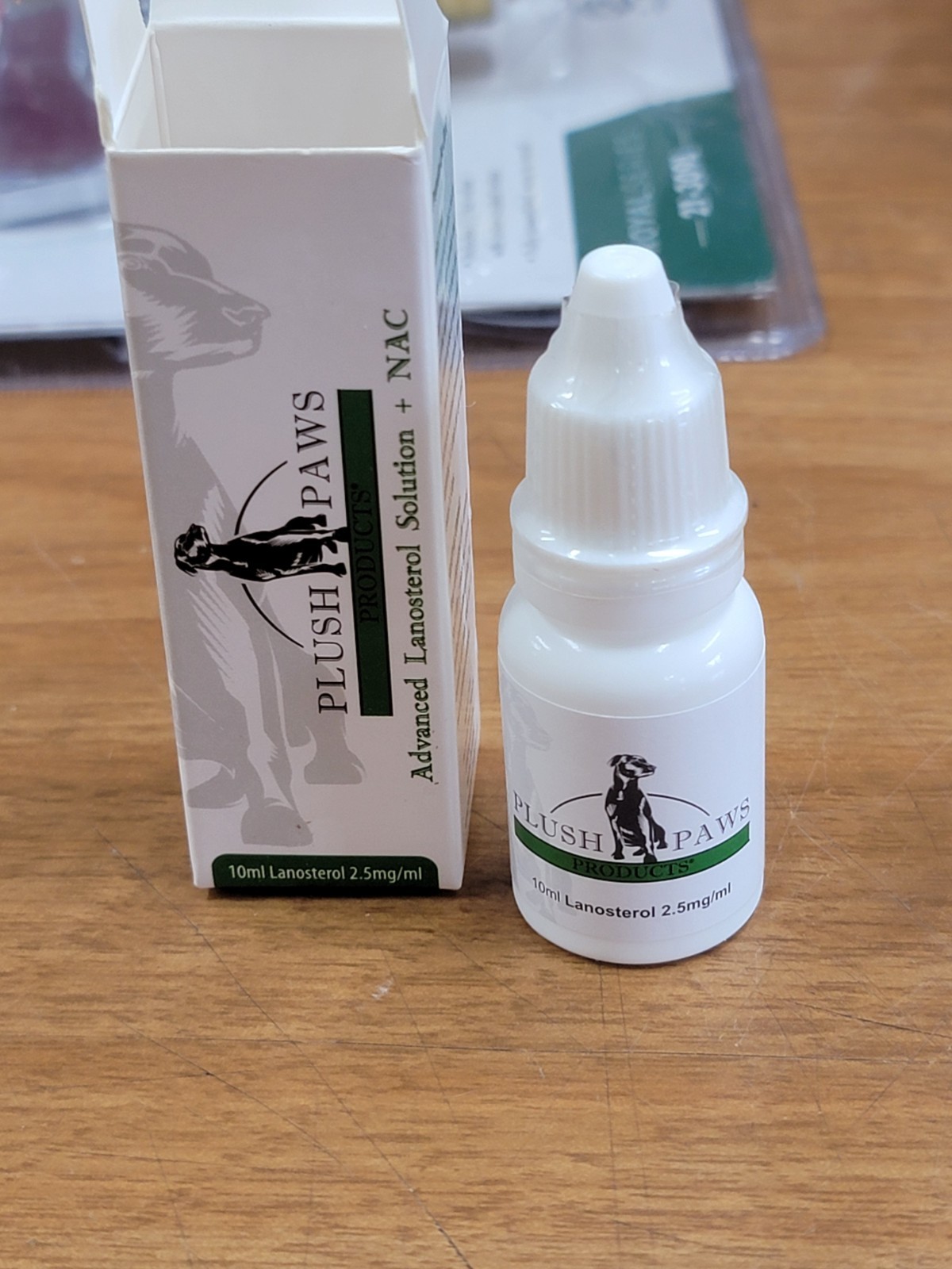 Plush Paws Lanosterol Solution + NAC, Dog Eye Care for Catar