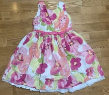 Girl's Gymboree Floral Dress Size 6 EUC