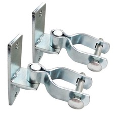 2 Pack 1-3/8 Inch Wall Mount Gate Hinge Metal Hinges Fence Post Chain Link Fe...