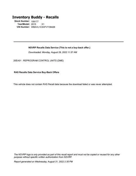 *SOLO RECOGIDA LOCAL* Techo con techo corredizo se adapta a BMW X1 10244525 12-15 Foto 2 de 3
