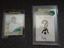Vintage Tigers 1971 Willie Horton 2000 Gabe Kapler Mystery Auto Graded Card