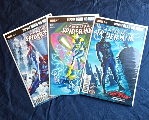 AMAZING SPIDER-MAN THREE COMIC LOT #16 17 19 RUN SET Alex Ross 2016 VF NM