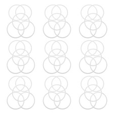 40 Pcs Craft Hoops Macrame Rings Crafts Plastic DIY Dreamcatcher Frame