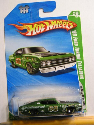 2010-053,  Hot Wheels, Treasure Hunt, '69 Ford Torino Talladega, Pink Window #2