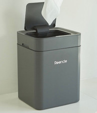 Reencle 20L Smart Sensor Trash Can Automatic Touchless Bin, Gray / Express
