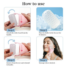 IcyMe Ice Roller for Face and Gua Sha Facial Tool Set, Ice Face Roller Reduces P