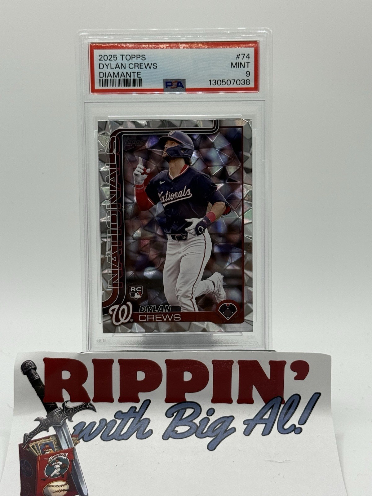 2025 Topps DYLAN CREWS RC Diamante Foil #74 Rookie PSA 9