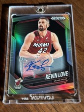 2024 Panini Prizm Black Basketball Kevin Love Silver AUTO