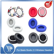 2Pcs Replacement Ear Pads Ear Cushions For Beats Studio 2.0/3.0 Wireless Headset