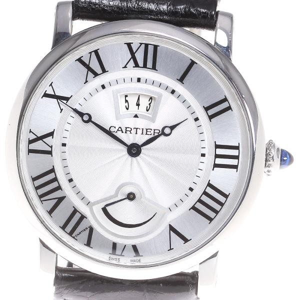 CARTIER ROTONDE DE CARTIER W1556369 40mm SS Leather Hand-Wind Date Power #C254 image 6