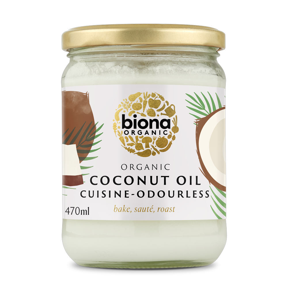 Biona Organic Mild & Odourless Coconut Oil 470ml Cooking Oil