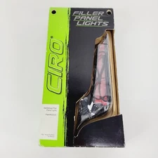 CIRO Black LED Saddlebag Filler Panel Lights w/Wiring Adapter 40023 For Harley