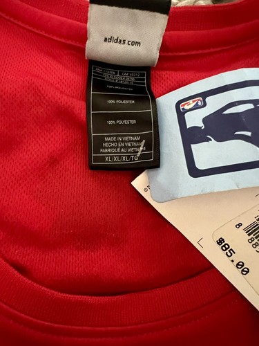 NBA All Star West Red Women XL Adidas Jersey #11 Klay Thompson Collection - Picture 4 of 6