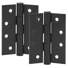 Matte Black 4 Inch Heavy Duty Hinges for Fire Doors CE Stamped - 4 x 3 Inch