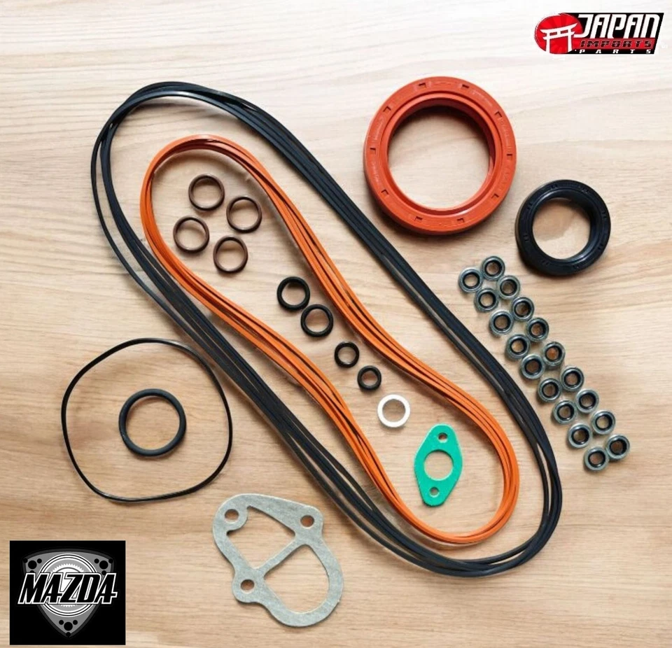 Mazda Rotary RX-7 12A 13B 74-85 Orings Engine Rotary Front & Rear Main Seal Kit - Bild 1 von 1