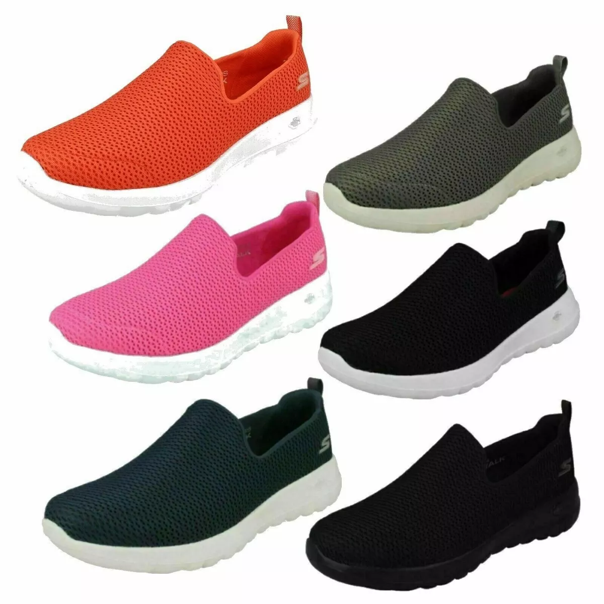 LADIES SKECHERS TRAINERS GO WALK JOY SOFT SLIP ON WALKING SHOES