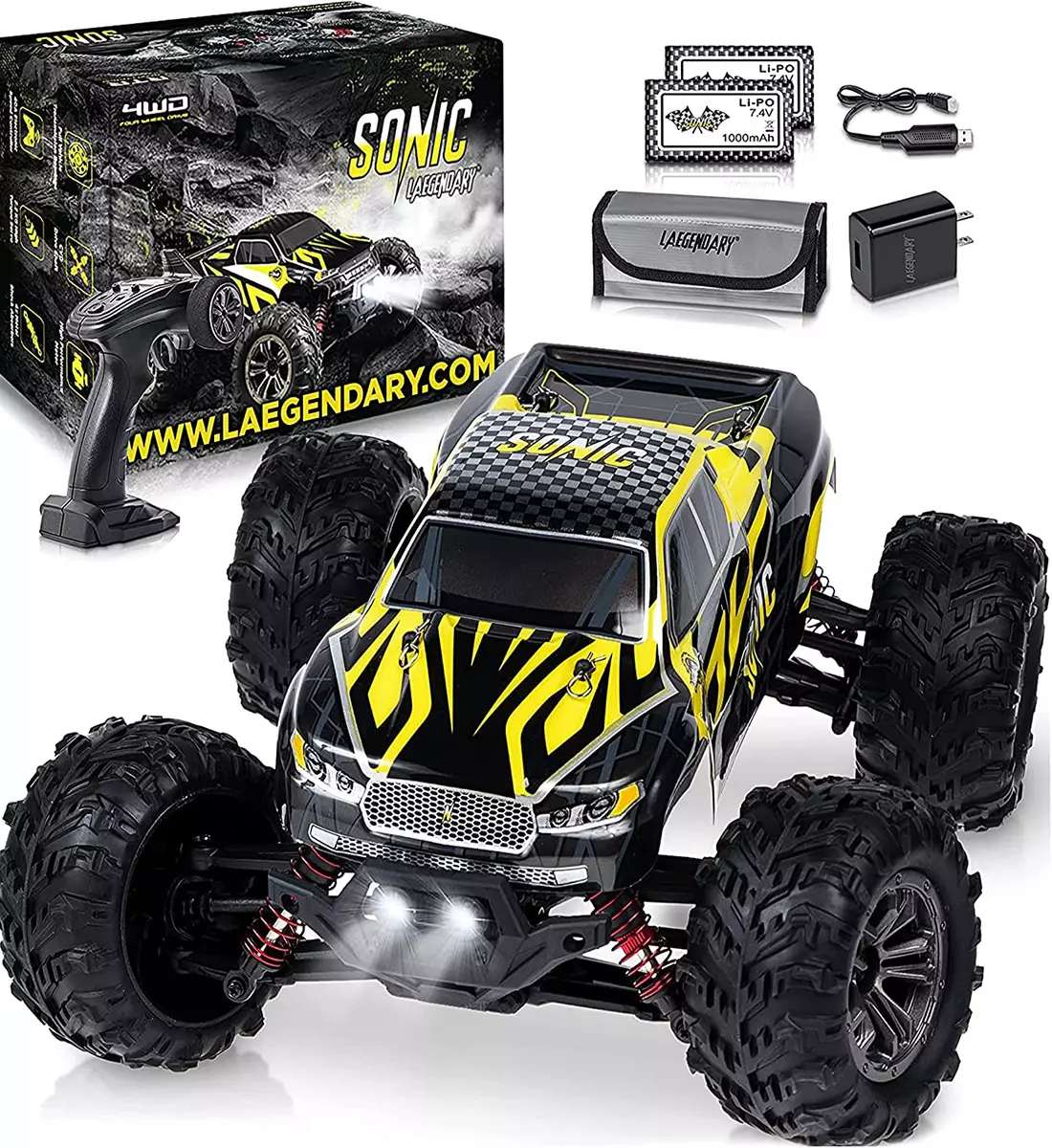 Fast RC Cars for Adults and Kids 4X4 Off Road Remote Control Ca